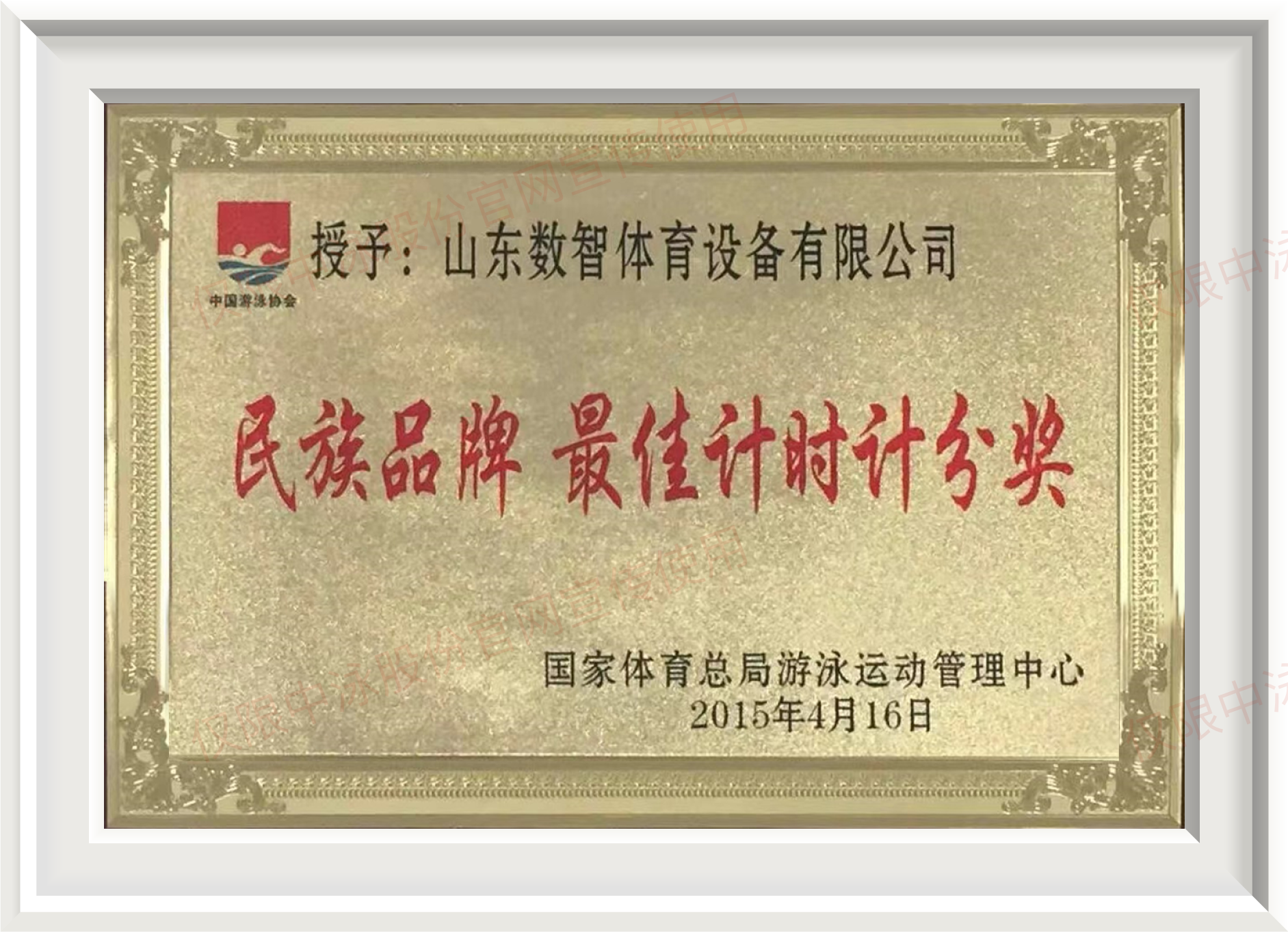 民族品牌 最佳计时计分奖